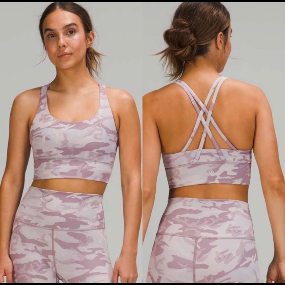 Lululemon Energy Bra Purple Camo